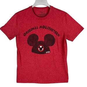 Disney "Original Mousketeer" Short Sleeve T-Shirt Women's Size Small Red Graphic